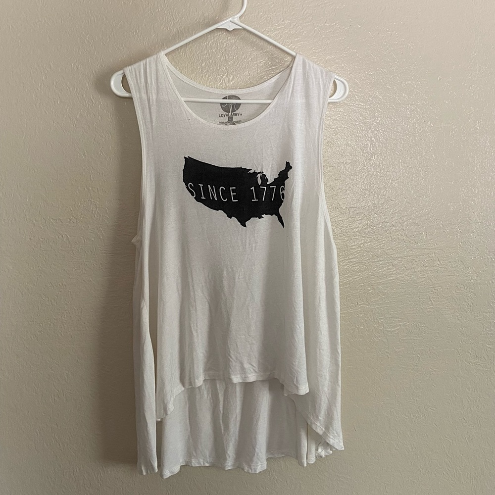 Graphic tunic tank